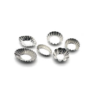 Aluminium Mini Tart / Cake Moulds (Pack 6)