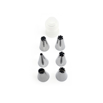 Piping Nozzle Set and Coupler (Pack 7)