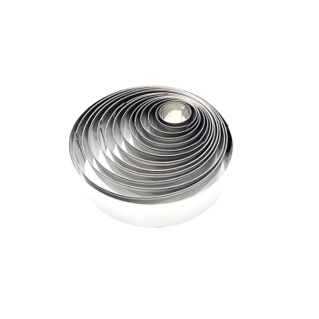 Stainless Steel Food / Cake Rings 3cm High (Pack 14)