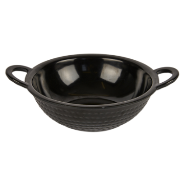 Melamine Dotted Karahi Black 9&quot;