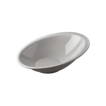 Melamine Slanted Bowl White 23cm