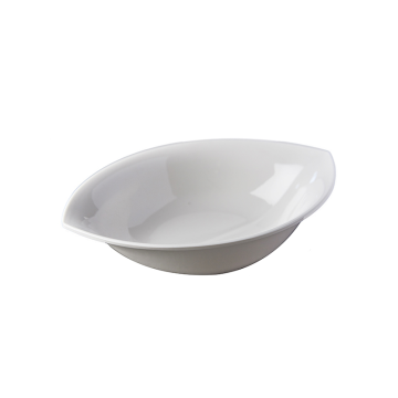 Melamine Boat Plate White 24x17cm