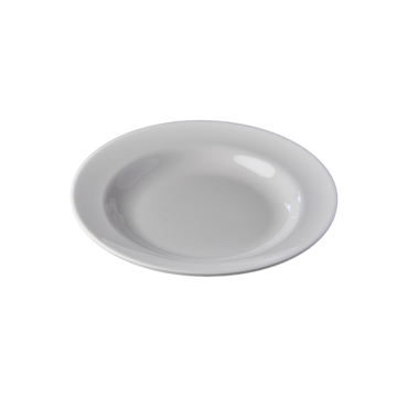 Melamine Soup Plate White 23cm