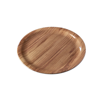 Melamine Teakwood Dinner Plate 28cm