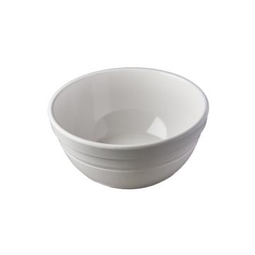 Melamine Round Stacking Bowl White 23cm