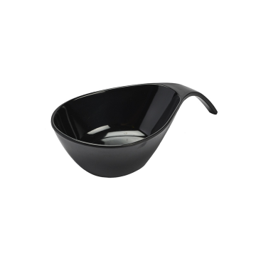 Melamine Majestic Serving Bowl Black 23x12cm