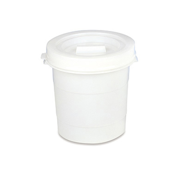 Araven 30 Ltr White Round Storage Bin with Lid 385 x 385mm
