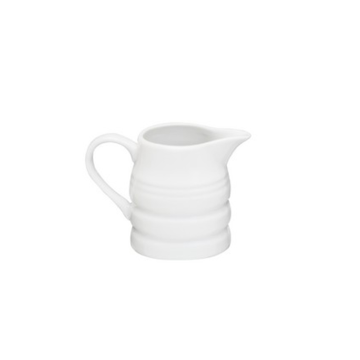 Apollo White Ceramic Milk Churn Jug 0.25 pint