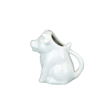 Apollo White Ceramic Cream Jug Cow 11x7x12cm