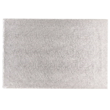 Rectangular Silver Cake Board Drum 12mm 16&quot;x12&quot; (Pack 5)
