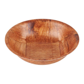 Woven Wood Square Salad Bowl 6&quot;