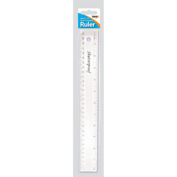 Tiger 30cm Ruler Clear