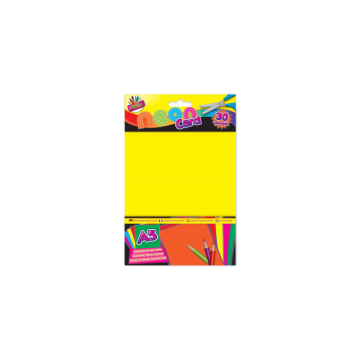 Art Box 30 Sheets A5 Neon Card Assorted Colours (Pack 30)