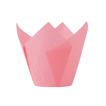 Light Pink Tulip Baking Cups 8cm Deep 5cm Base (Pack 50)