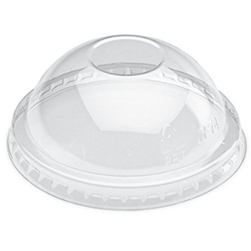 Disposable Ice Cream Tub Domed Clear Lid to fit 8oz (Pack 50)