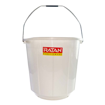 White Plastic Bucket 14 Litre