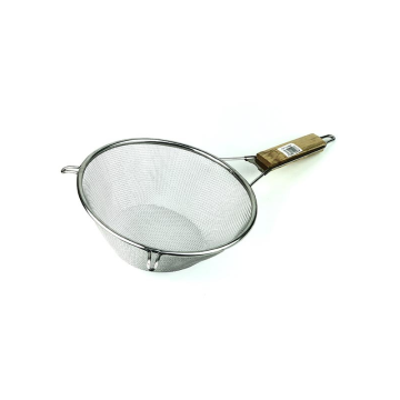 Wooden Handle Strainer with Flat Bottom 21cm