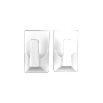 Homerite Medium Square Adhesive Backed Hooks (Pack 2)