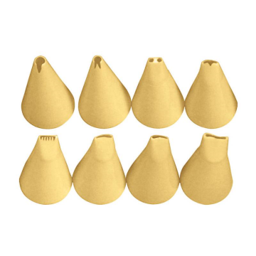 Assorted Polypropylene set of 8 Decorating Piping Nozzles