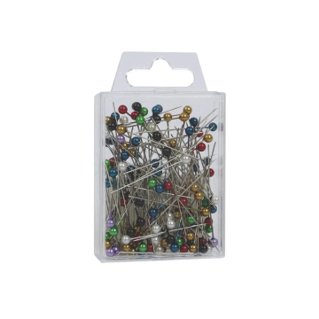 Round Headed 4cm Assorted Pearl Pins (Pack 144)