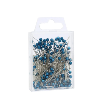 Round Headed 4cm Royal Blue Prl Pins (Pack 144)