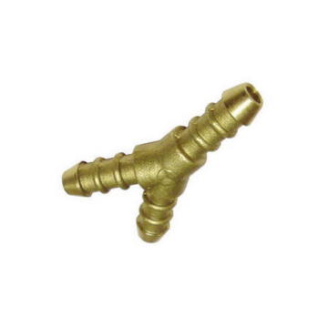 Brass Y Connector Nozzle to suit ID 8mm Gas Pipe Hose
