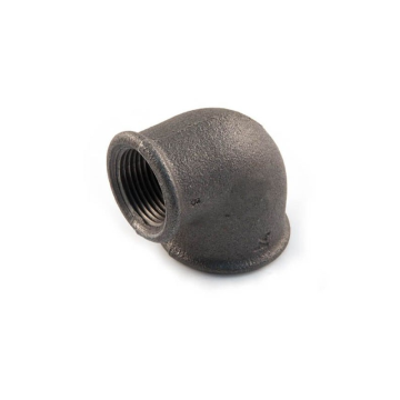 Malleable Fitting - 90 Degree Reducing Elbow - 3/4&quot; to 1/2&quot; Female