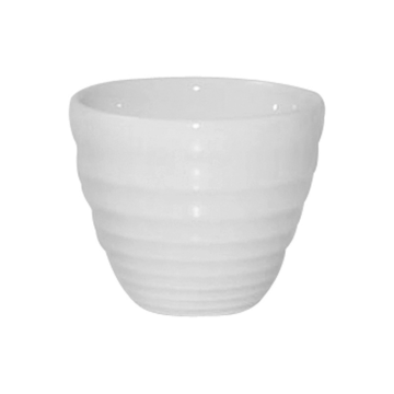 Churchil White Bit On The Side Ripple Dipper Pot 2oz