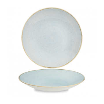 Churchil Stonecast Duck Egg Blue Deep Coupe Plate 10.625&quot;
