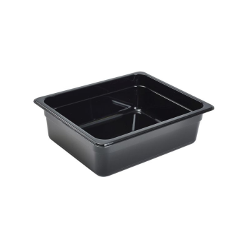 Gastronorm Pan Black Polycarbonate 1/2 100mm Deep