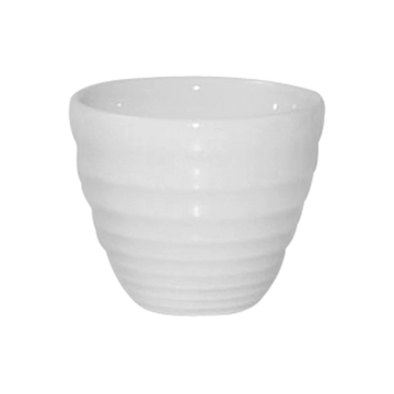 Churchill White Bit On The Side Ripple Dipper Pot 4oz