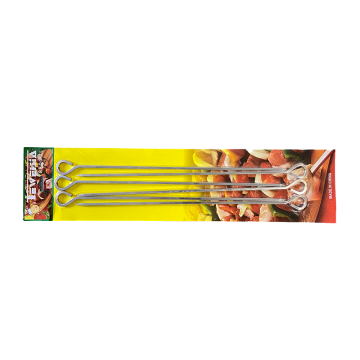 Steel BBQ Square Skewer 4mm x39cm (Pack 6)