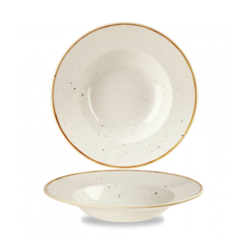 Churchill Stonecast Barley White Wide Rim Bowl Large 10.90&quot;