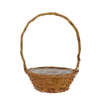 Hollywood Round Basket with Handle 9&quot;