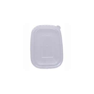 Clear PET Lid for Rectangular Kraft Bowl (500/750/1000ml) (Pack 50)