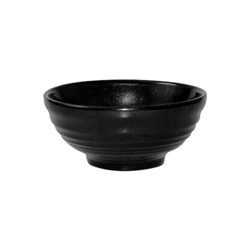 Churchill Metallic Black Bit On The Side Ripple Snack Bowl 10oz (Pack 12)