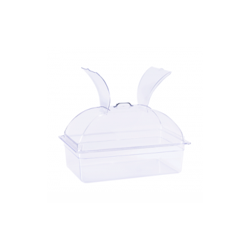 Polycarbonate Domed Lid for 1/1 Gastronorm with Side Openings
