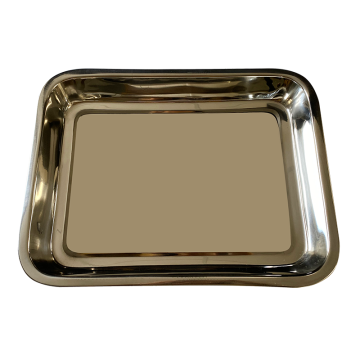 Stainless Steel Deep Rectangular Tray 38 x 29 x 4.5cm