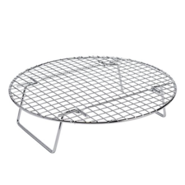 Steel Steamer Rack With Fold Down legs 12.75&quot;
