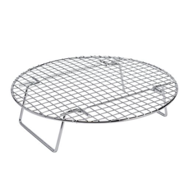Steel Steamer Rack With Fold Down legs 17.75&quot;