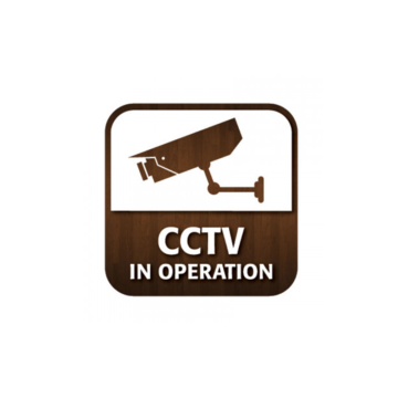 CCTV in Operation Window Sticker 80 x 80mm