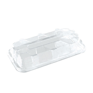 Sabert rPET Domed Lid for Rectangular Catering Platter 36x16x8 cm (Pack 10)