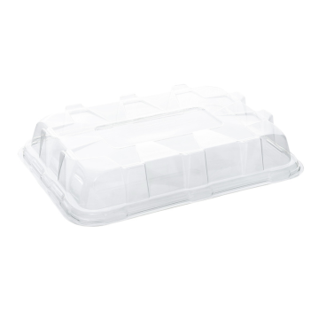 Sabert rPET Domed Lid for Rectangular Catering Platter 35x24x8cm (Pack10)