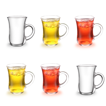 Royal Cuisine Turkish Tea Cups (Pack 6)