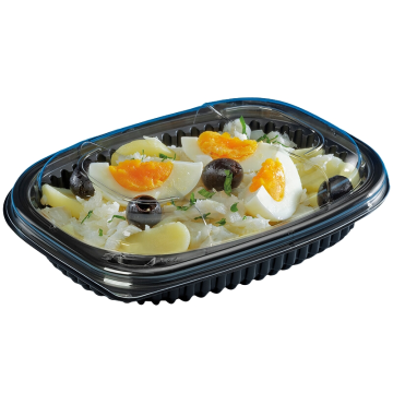 400ml Black Microwaveable Container (Pack 40)