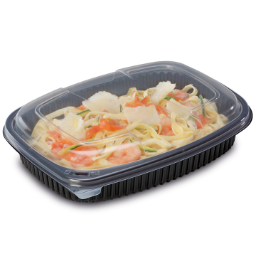 1250ml Black Microwaveable Container (Pack 40)