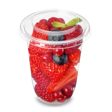 Delipack Clear Small Desert Deli Pot 250ml, 8.5oz (Pack 50)