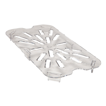 Clear Polycarbonate 1/4 GN Drain Shelf