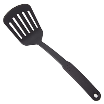 Lacor Black Nylon Perforated Spatula 31.5cm