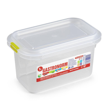 Plasticforte Gastronorm 1/9 Food Storage Container &amp; Lid 1 Litre